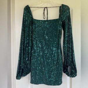 Lucy in the Sky emerald green dress